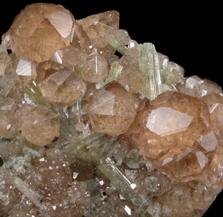 Grossular Garnet with Diopside from Jeffrey Mine, Asbestos, Qubec, Canada