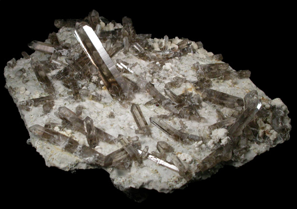 Quartz var. Smoky with Fluorite from Sierra Blanca, White Mountain Wilderness, Lincoln County, New Mexico