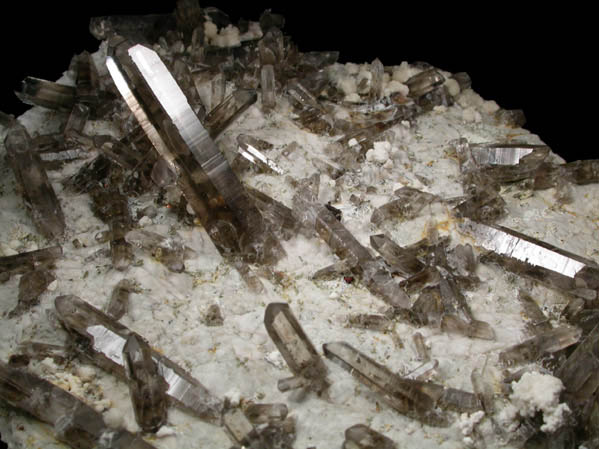 Quartz var. Smoky with Fluorite from Sierra Blanca, White Mountain Wilderness, Lincoln County, New Mexico