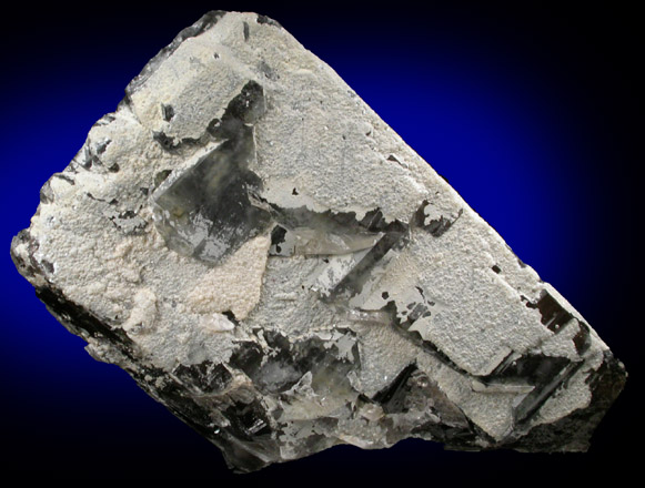 Quartz var. Smoky with Muscovite from Gillette Quarry, Haddam Neck, Middlesex County, Connecticut
