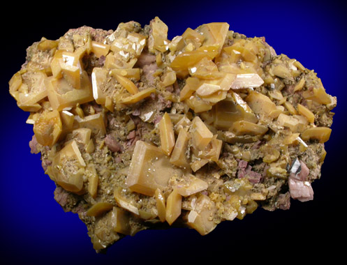 Wulfenite from Touissit Mine, 21 km SSE of Oujda, Jerada Province, Oriental, Morocco