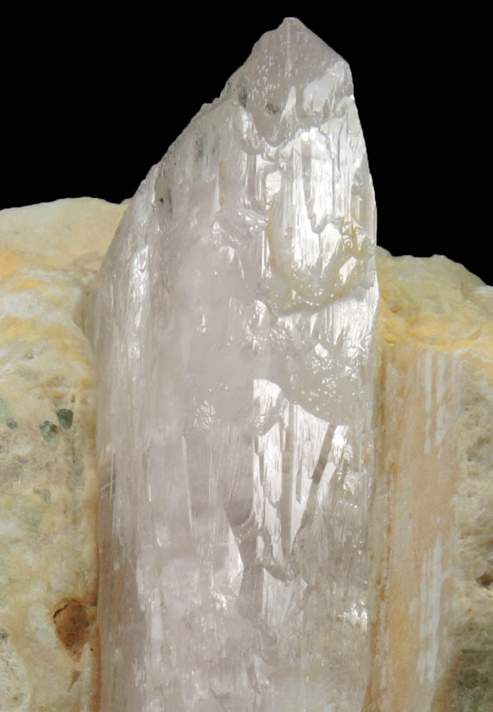 Spodumene var. Kunzite in Albite from Nuristan Province, Afghanistan