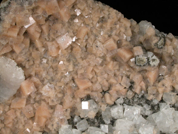 Chabazite-Ca, Heulandite-Ca, Calcite from Prospect Park Quarry, Prospect Park, Passaic County, New Jersey