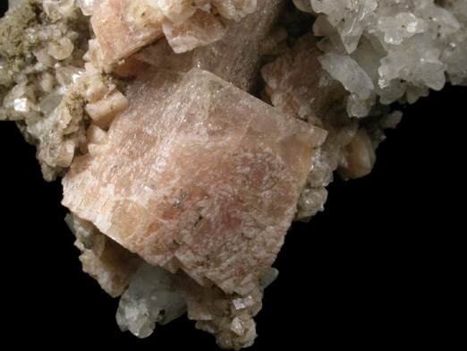 Chabazite-Ca with Calcite from Upper New Street Quarry, Paterson, Passaic County, New Jersey