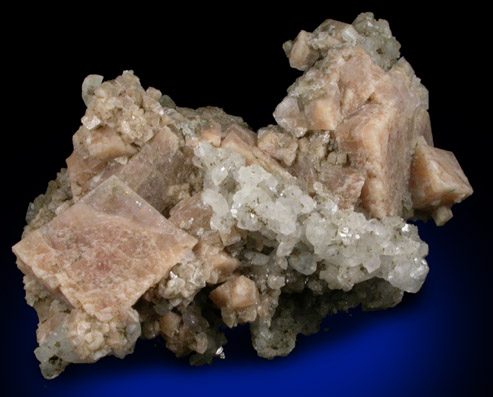 Chabazite-Ca with Calcite from Upper New Street Quarry, Paterson, Passaic County, New Jersey