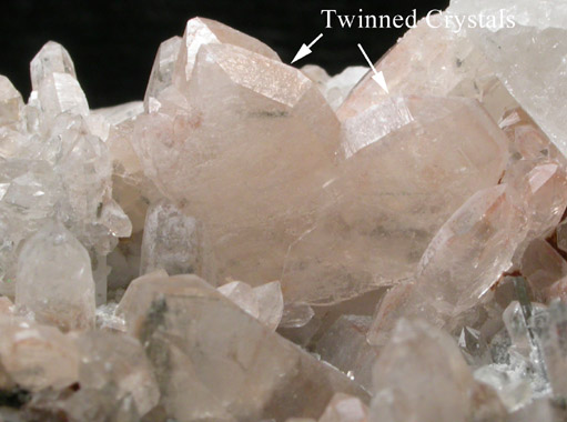 Quartz (Japan Law-twinned) from Childs-Adwinkle Mine, Copper Creek, Bunker Hill District, Pinal County, Arizona