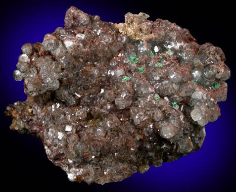 Willemite with Malachite from Tsumeb Mine, Otavi-Bergland District, Oshikoto, Namibia