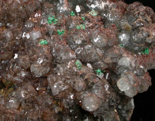 Willemite with Malachite from Tsumeb Mine, Otavi-Bergland District, Oshikoto, Namibia