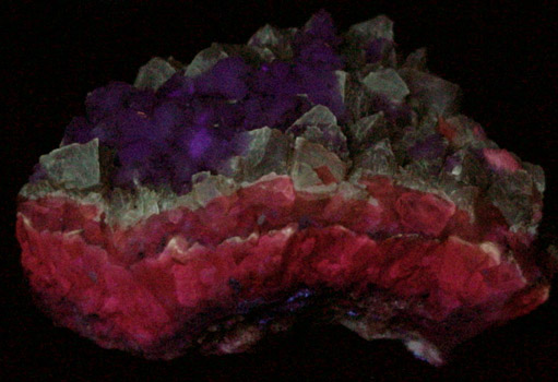 Harmotome on Calcite from Whitesmith Mine, near Strontian, Loch Sunart, Highland (formerly Argyll), Scotland