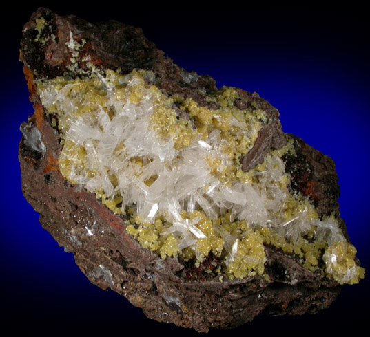 Hemimorphite and Mimetite from Mina Ojuela, San Judas Vein, Level 17, Mapimi, Durango, Mexico