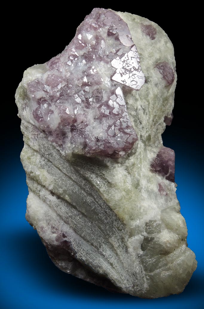 Spinel in marble from Luc Yen, Yenbai (Yen Bai) Province, Vietnam