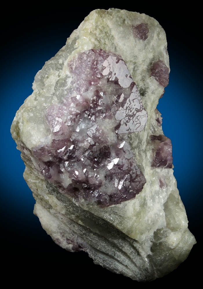 Spinel in marble from Luc Yen, Yenbai (Yen Bai) Province, Vietnam