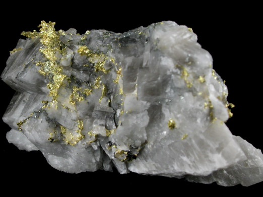 Gold in Quartz from Glory Hole Mine, Angel's Camp, Calaveras County, California