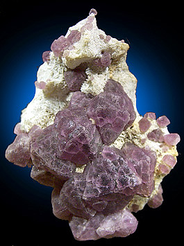 Fluorite on Quartz from Grant County, New Mexico