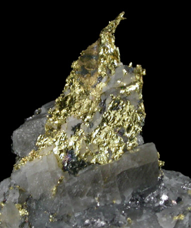 Gold in Quartz from Glory Hole Mine, Angel's Camp, Calaveras County, California