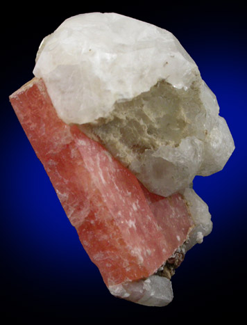 Analcime, Natrolite, Serandite, Rhodochrosite from Poudrette Quarry (Demix Quarry), Mont Saint-Hilaire, Qubec, Canada