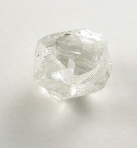 Diamond (0.45 carat white dodecahedral crystal) from Premier Mine, Gauteng Province, South Africa