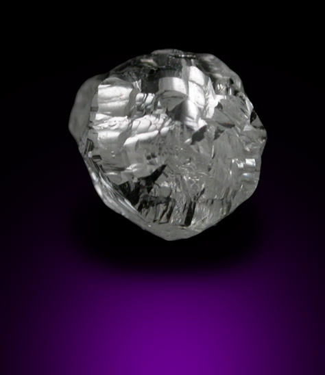 Diamond (0.55 carat white complex crystal) from Premier Mine, Gauteng Province, South Africa