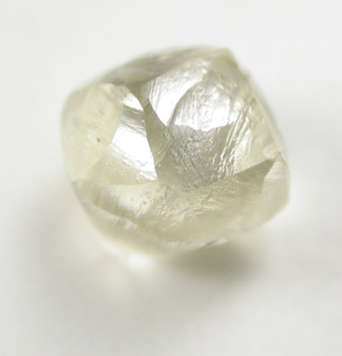 Diamond (1.52 carat yellow dodecahedral crystal) from Orapa Mine, south of the Makgadikgadi Pans, Botswana