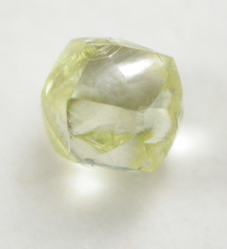 Diamond (0.35 carat fancy-yellow dodecahedral crystal) from Williamson Mine, Mwadui, Tanzania