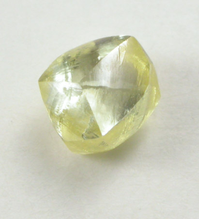 Diamond (0.31 carat fancy-yellow dodecahedral crystal) from Williamson Mine, Mwadui, Tanzania