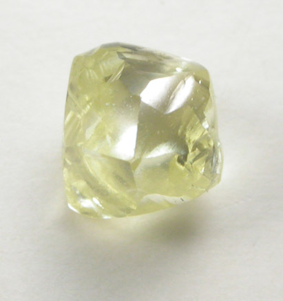 Diamond (0.36 carat fancy-yellow dodecahedral crystal) from Williamson Mine, Mwadui, Tanzania