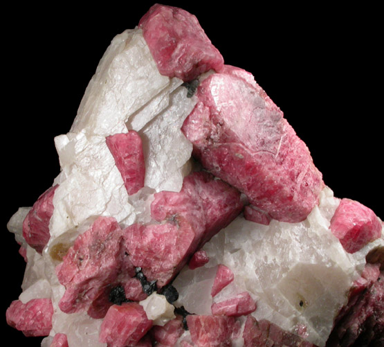 Rhodonite, Calcite, Franklinite from Franklin District, Sussex County, New Jersey (Type Locality for Franklinite)