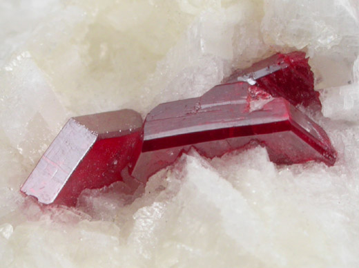 Cinnabar on Dolomite from Tongren, Guizhou Province, China