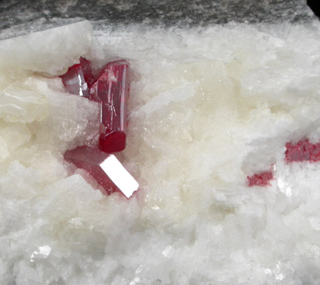 Cinnabar on Dolomite from Tongren, Guizhou Province, China