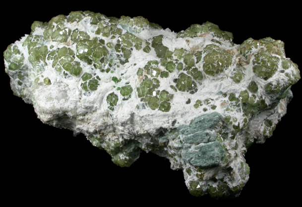 Andradite var. Demantoid Garnet from Franscia Mine, Val Malenco, Sondrio, Lombardy, Italy