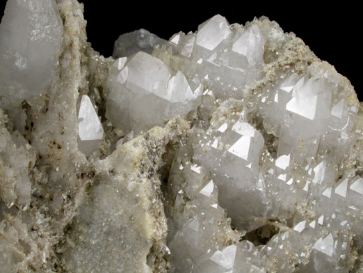 Quartz (parallel habit) with Cookeite from Waisanen Quarry, Greenwood, Oxford County, Maine