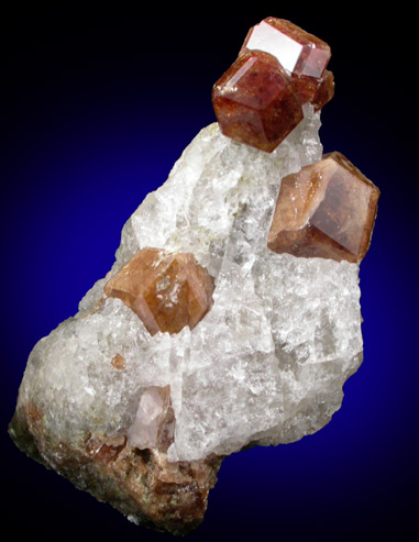 Grossular Garnet in Quartz from Pitts-Tenney Quarry, Minot, Androscoggin County, Maine