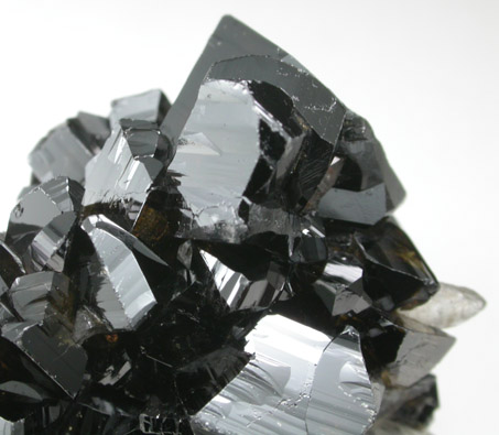 Cassiterite on Quartz from Huanuni District, Dalence Province, Oruro Department, Bolivia