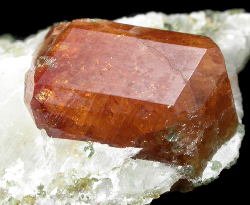 Grossular Garnet in Calcite with Diopside from Pitts-Tenney Quarry, Minot, Androscoggin County, Maine