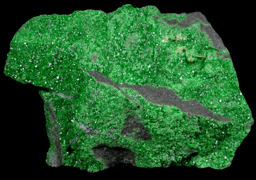 Uvarovite Garnet from Saranovskoye Mine, Sarany, Permskaya Oblast', Ural Mountains, Russia (Type Locality for Uvarovite)