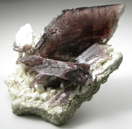 Axinite-(Fe) on Microcline from Alchuri, Shigar Valley, Baltistan, Gilgit-Baltistan, Pakistan