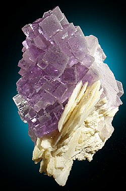 Fluorite and Barite from Berbes Mine, near Ribadesella, Oviedo, Spain