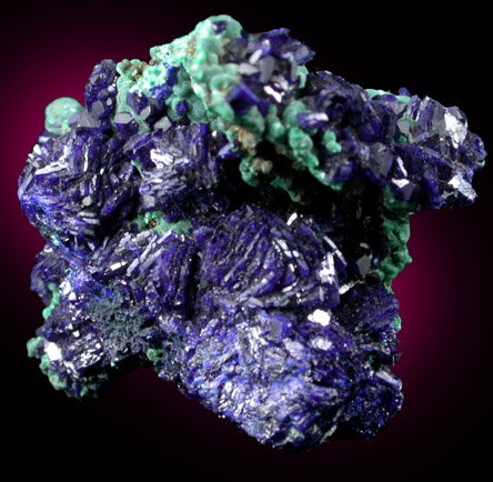 Azurite and Malachite from Bisbee, Warren District, Cochise County, Arizona