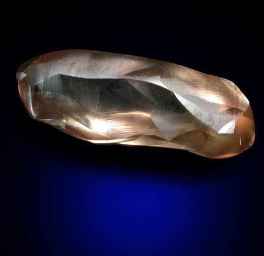 Diamond (1.19 carat brown complex crystal) from Majhgawan Pipe, near Panna, Madhya Pradesh, India