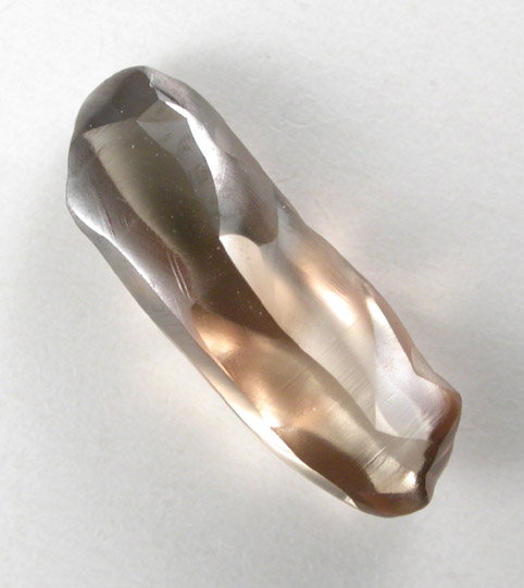 Diamond (1.19 carat brown complex crystal) from Majhgawan Pipe, near Panna, Madhya Pradesh, India