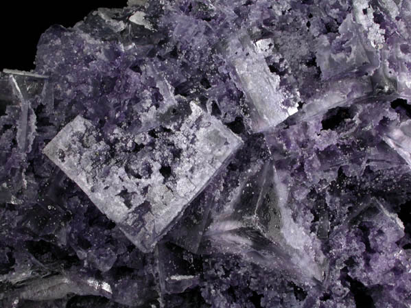 Fluorite with Calcite from Cave-in-Rock District, Hardin County, Illinois