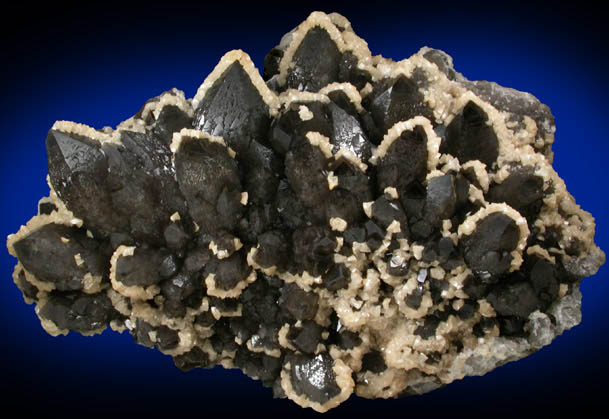 Dolomite on Smoky Quartz from Cavnic Mine (Kapnikbanya), Maramures, Romania