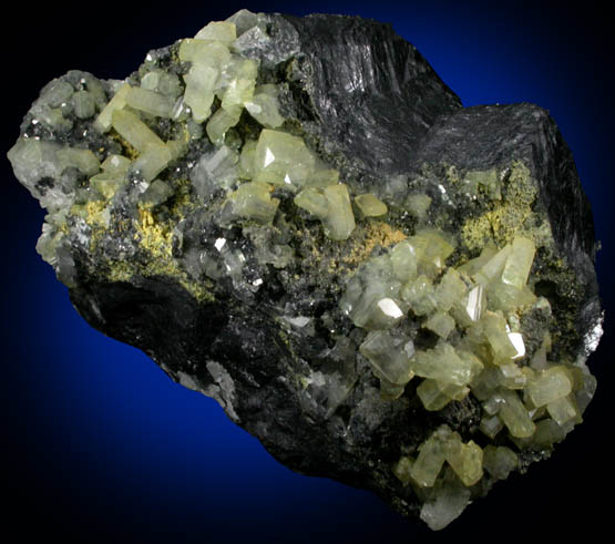 Anglesite on Galena from Touissit Mine, 21 km SSE of Oujda, Jerada Province, Oriental, Morocco