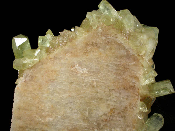 Brazilianite on Albite from Lavra do Telrio, Linpolis, Divino das Laranjeras, Minas Gerais, Brazil