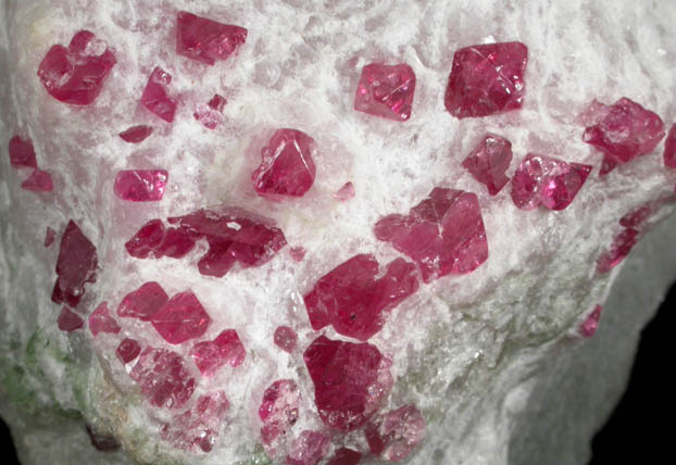 Spinel in marble from Luc Yen, Yenbai (Yen Bai) Province, Vietnam