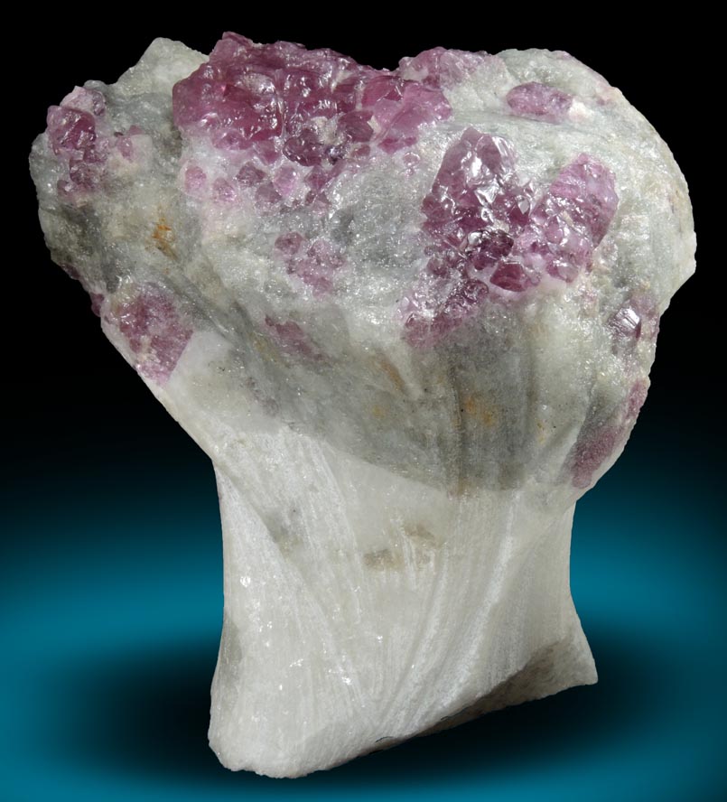 Spinel in marble from Luc Yen, Yenbai (Yen Bai) Province, Vietnam