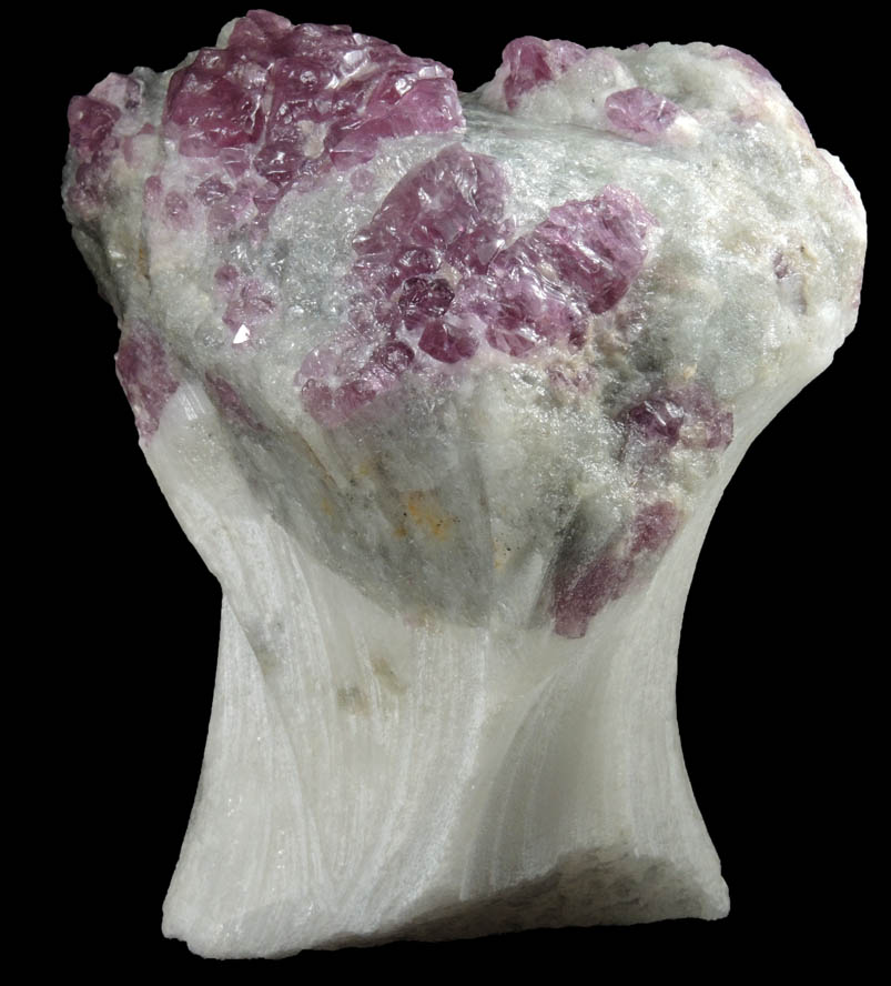 Spinel in marble from Luc Yen, Yenbai (Yen Bai) Province, Vietnam