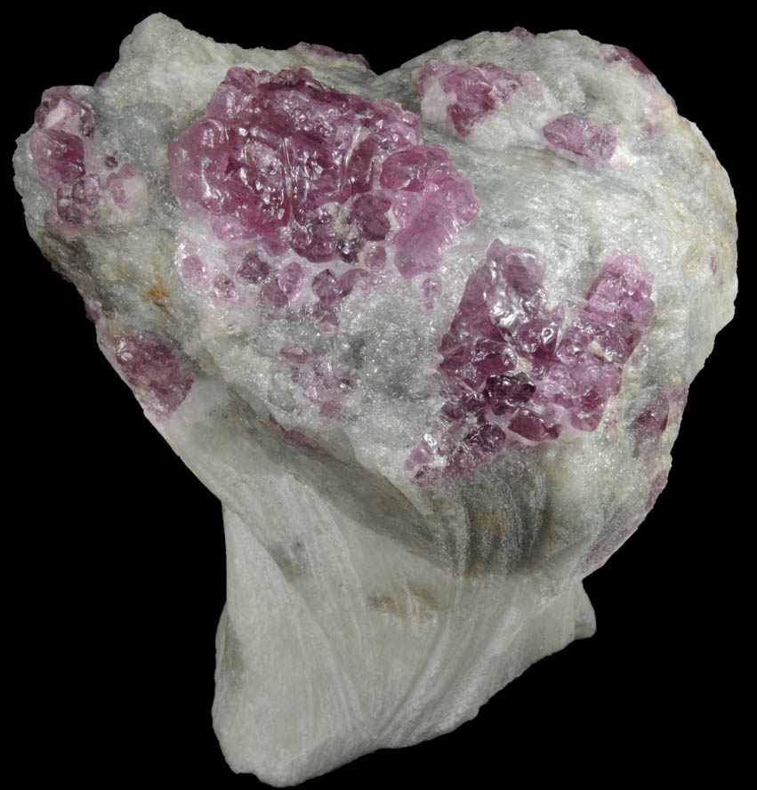 Spinel in marble from Luc Yen, Yenbai (Yen Bai) Province, Vietnam