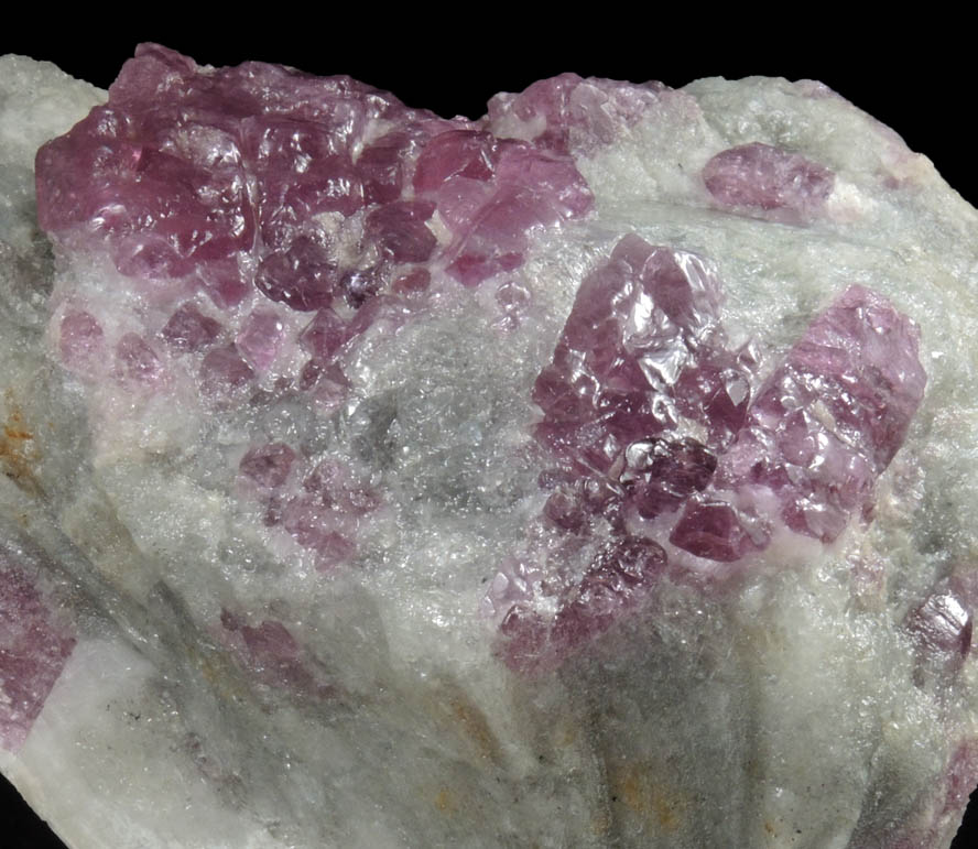 Spinel in marble from Luc Yen, Yenbai (Yen Bai) Province, Vietnam