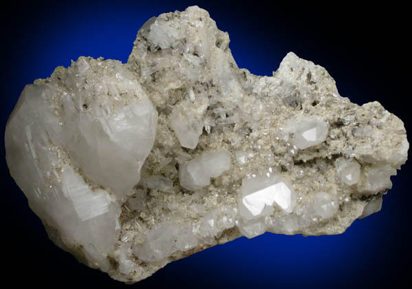 Quartz (parallel habit) with Cookeite from Waisanen Quarry, Greenwood, Oxford County, Maine